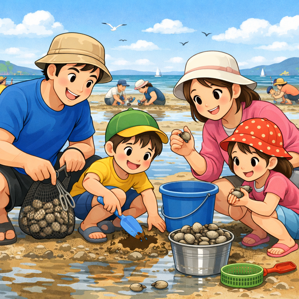 【春の愛知で潮干狩り!】おすすめスポット&完全準備ガイド【2026年版】