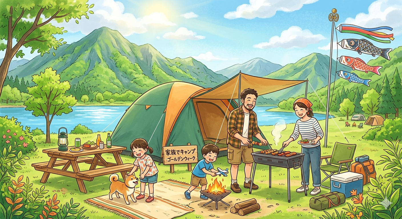 【子連れGWキャンプ】持ち物リスト完全版|忘れ物ゼロで楽しむファミリーキャンプ