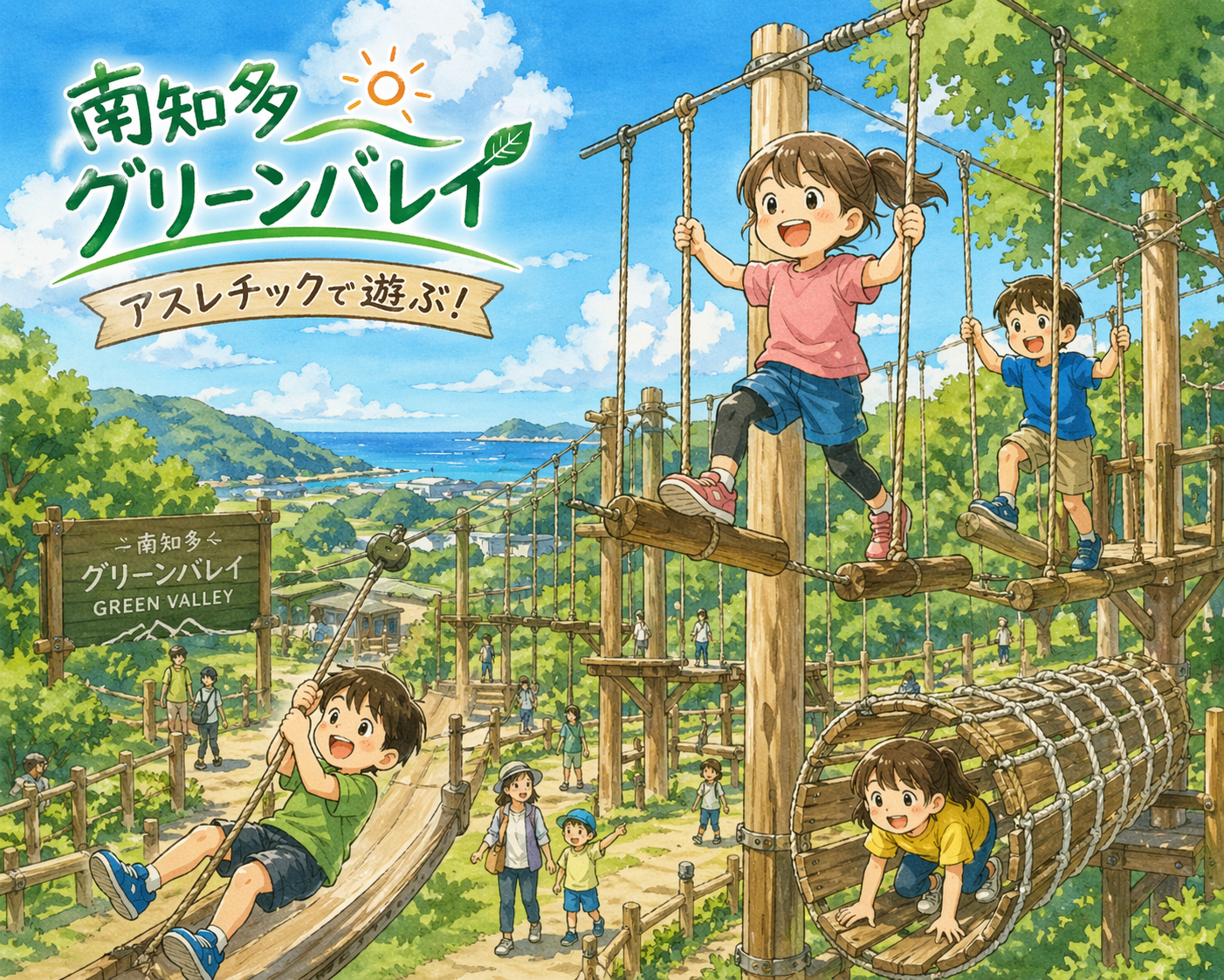 【南知多グリーンバレイ】子連れで一日中遊べる!BBQ・アスレチック・プール完備の愛知の人気スポット